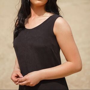 vintage vtg Garbolino Providence 100% Silk Black slip Dress long 1 medium 6 8